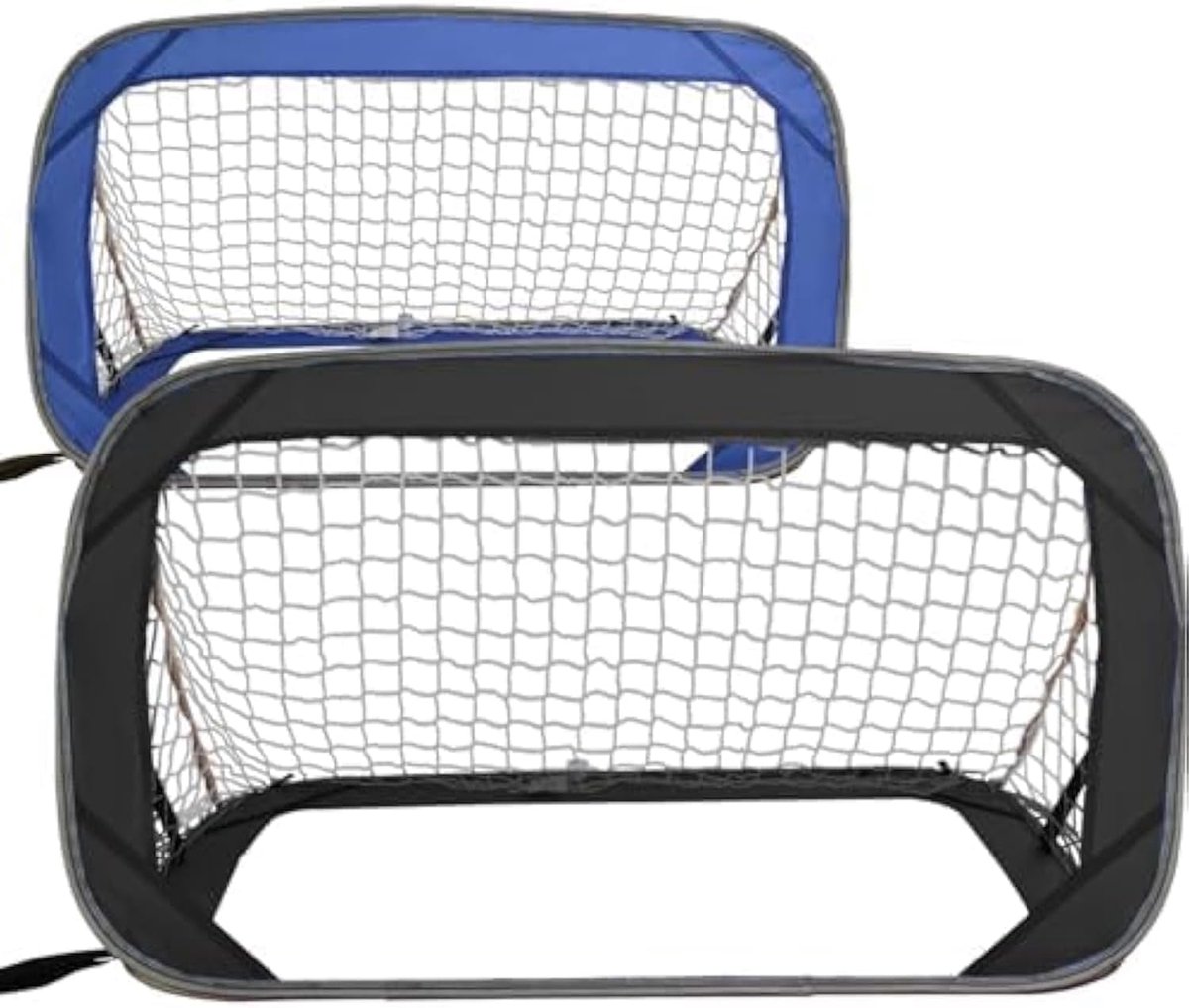 Voetbaldoelen Set van 2 - Pop Up Voetbaldoel 80-120 cm - Mini Doeltjes voor Tuin en Kinderen - Inklapbare en Draagbare Voetbalgoals - Trainingsdoelen - Outdoor Speelgoed - Set van 2