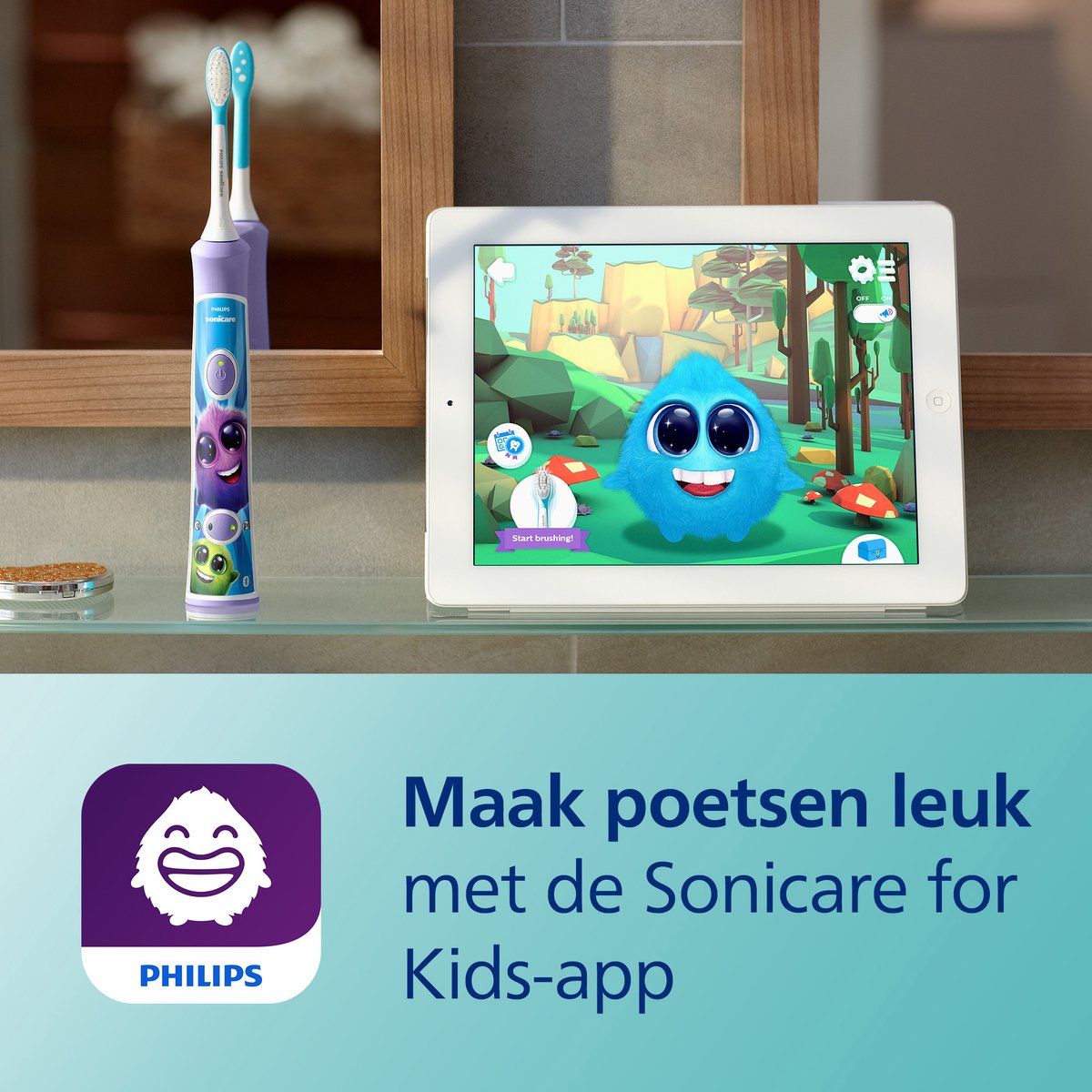 Philips Sonicare For Kids - Elektrische tandenborstel voor kinderen - Roze - Met App - HX6352/42 — afbeelding 7