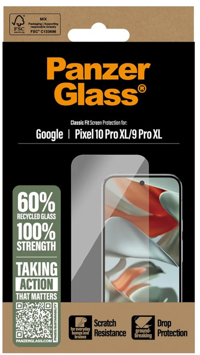 PanzerGlass Anti-Bacterial Screenprotector voor de Google Pixel 10 Pro XL