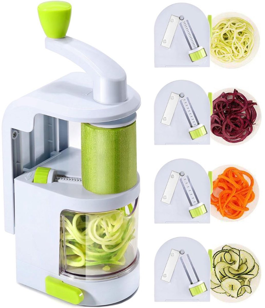 MKSS® Spiraalsnijder - Spiralizer - Mandoline Keukensnijder - Wit en Groen