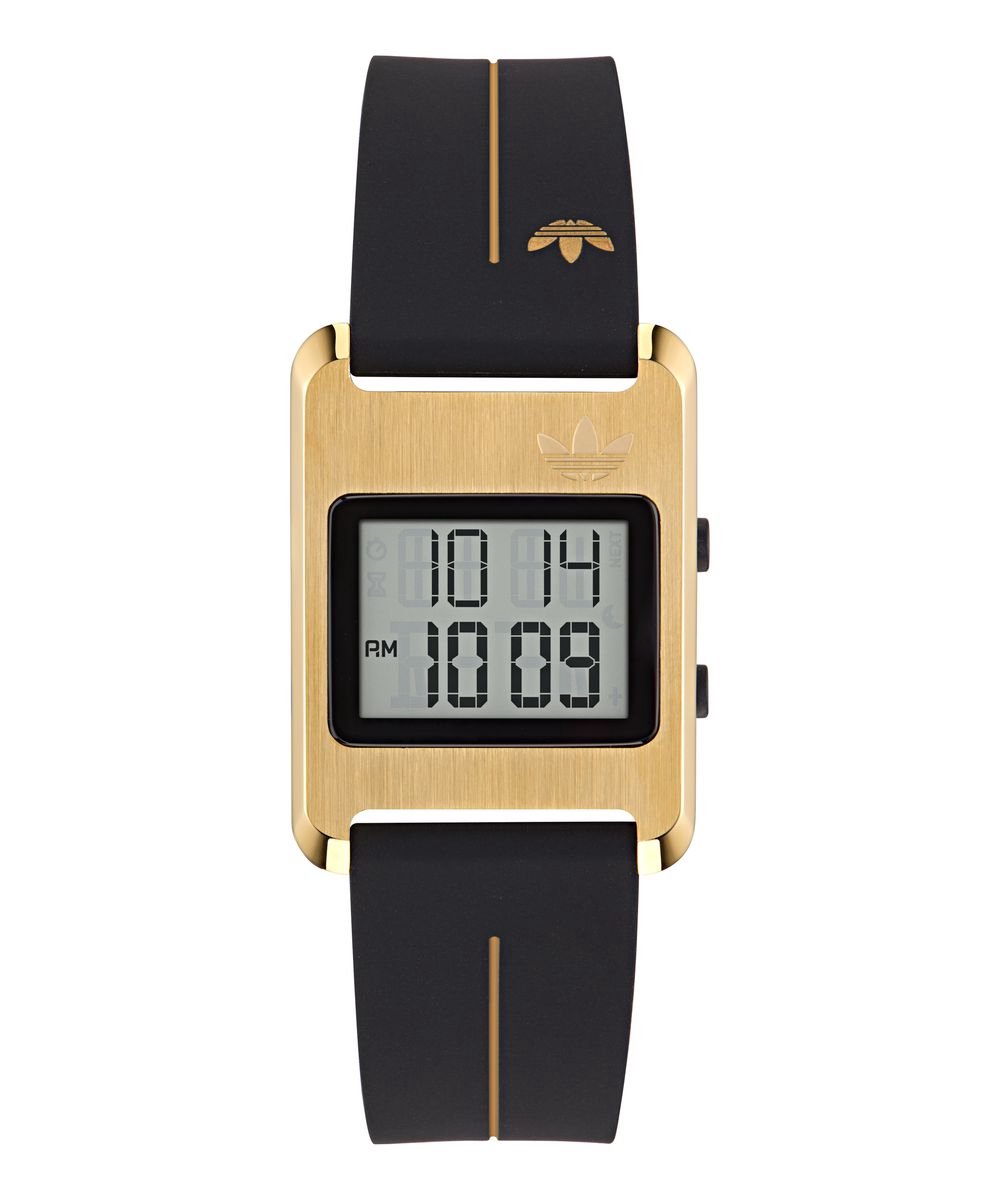 Adidas Originals Retro Pop Three AOST25534 Horloge - Siliconen - Zwart - Ø 31 mm