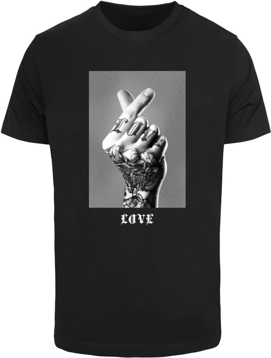 Mister Tee Tattoed Love Sign Heren Tshirt XL Zwart