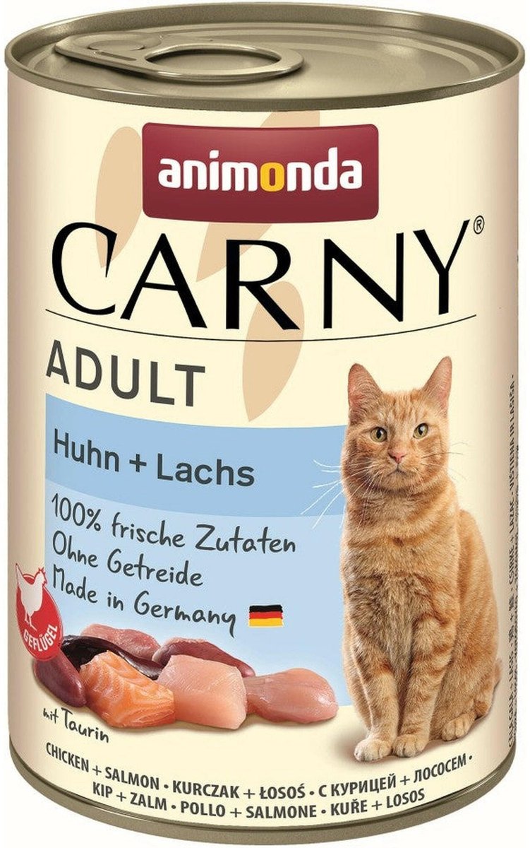 Animonda Animonda Carny Adult - Natvoer Kat - Kip & Zalm - Graanvrij - 1 x 400g