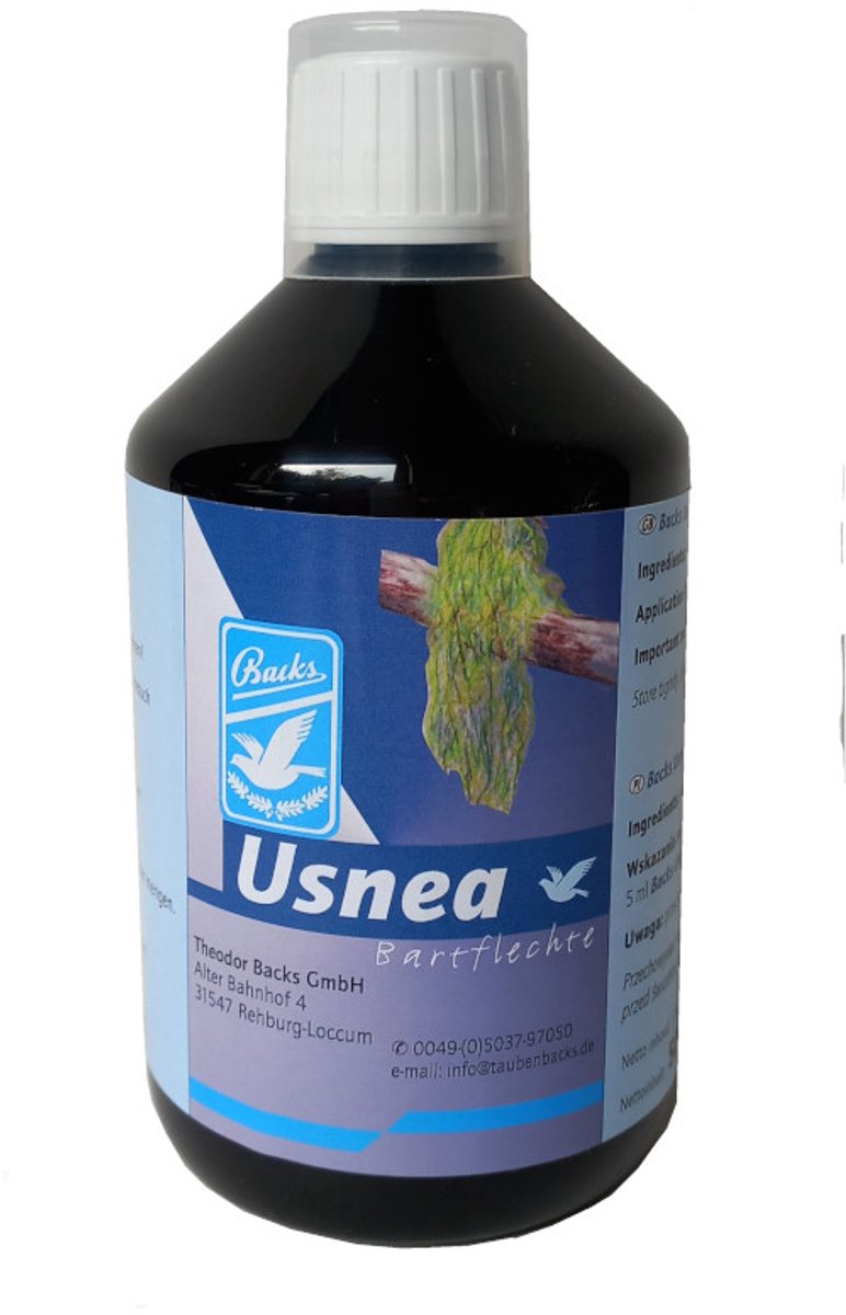Backs Usnea 500ml - voor postduiven