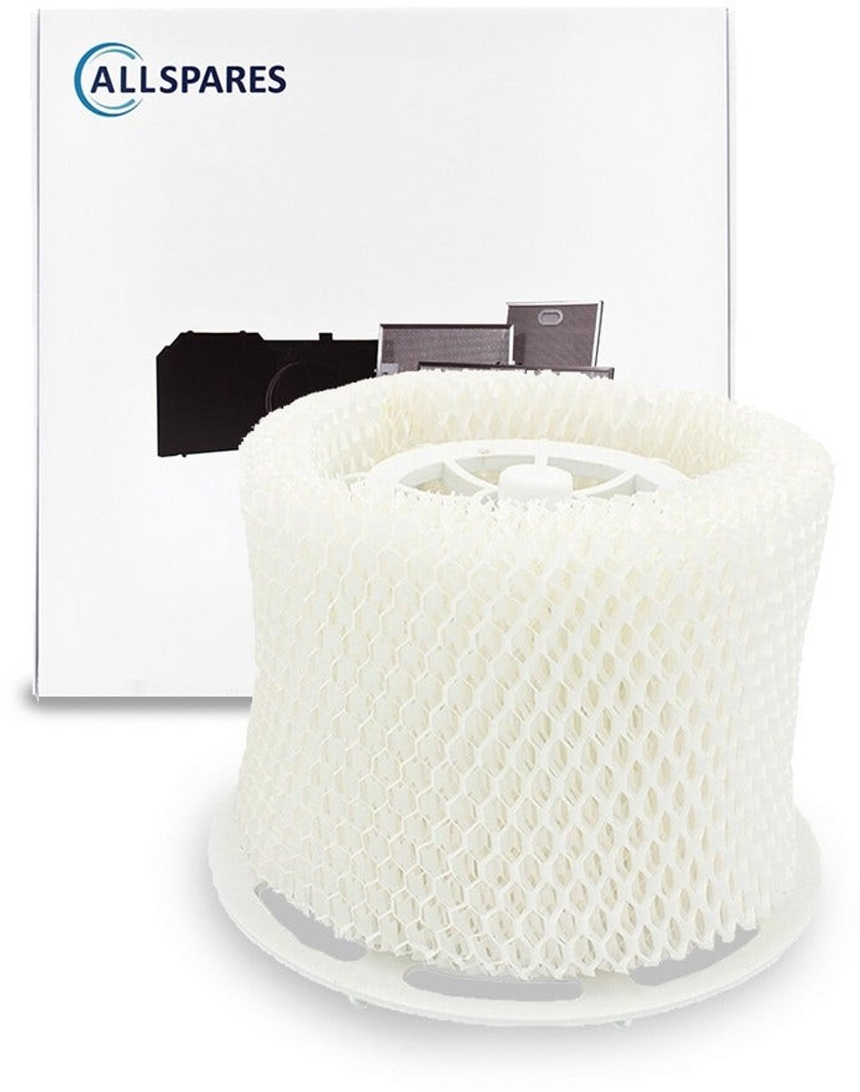 AllSpares Bevochtigingsfilter voor Luchtbevochtigers geschikt voor Philips HU4136/10 (128x168x40mm)