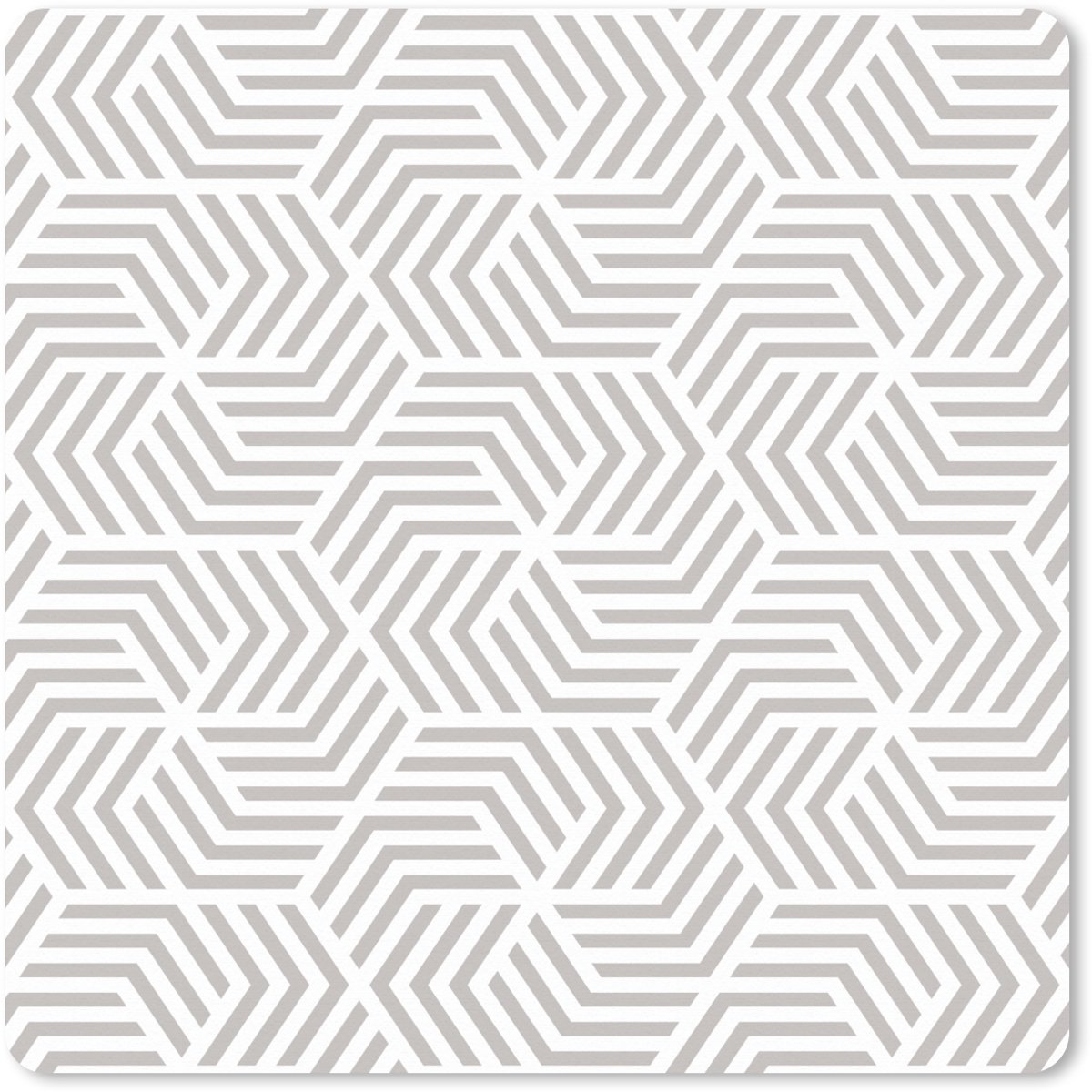 Muismat XXL 60x60 cm - Bureau onderlegger - Bureau mat Grafisch - Patroon - Modern - Onderbroken - Bureaumat - Gaming mousepad xl - Bureaulegger groot - Computer deskmat