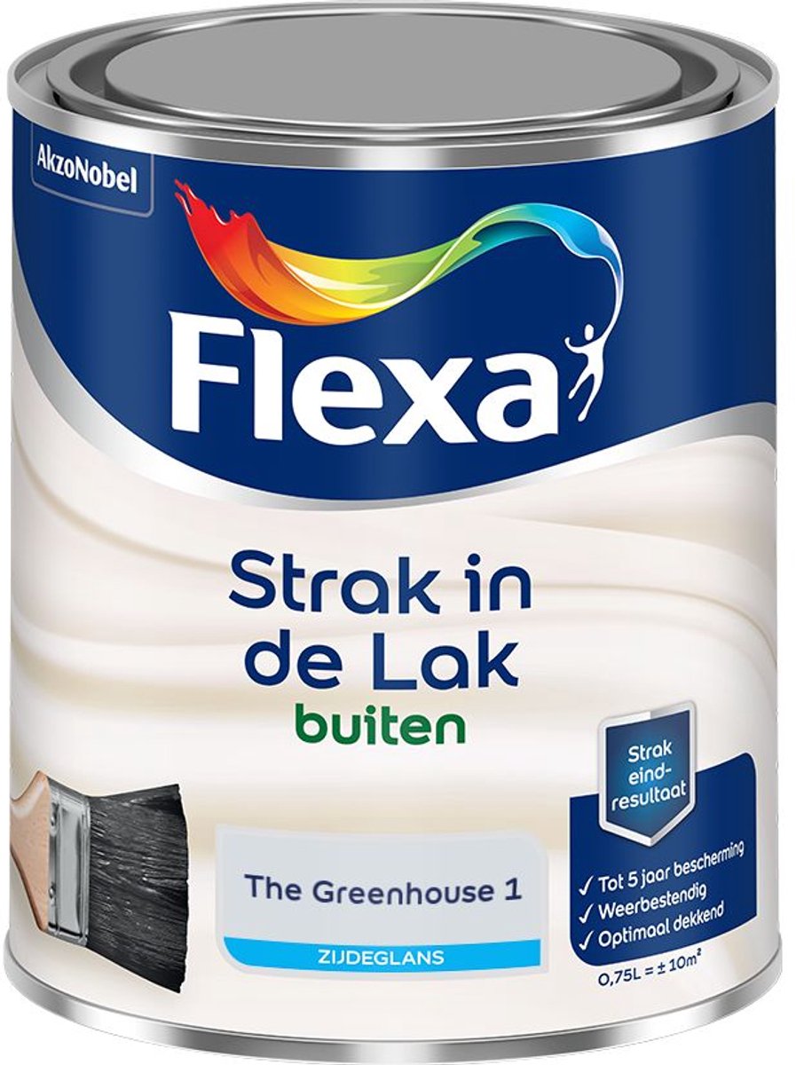 Flexa - Strak in de Lak Buitenlak Zijdeglans - The Greenhouse 1 - Mengverf - 0.75 L