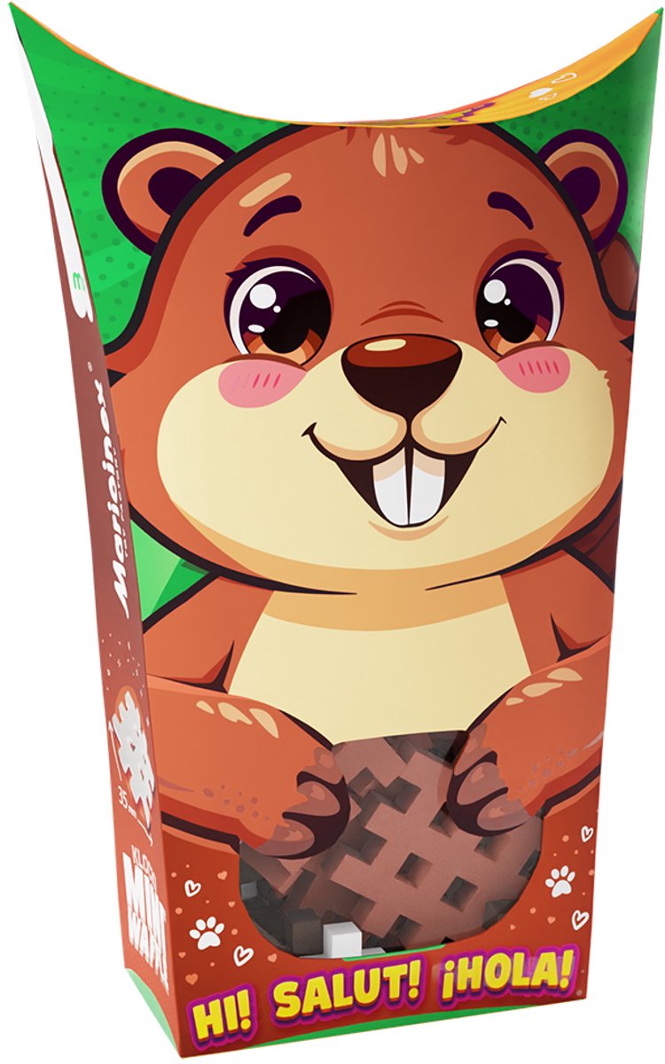 Mini wafel blokken pocket pets bever - Marioinex - vanaf 3 jaar