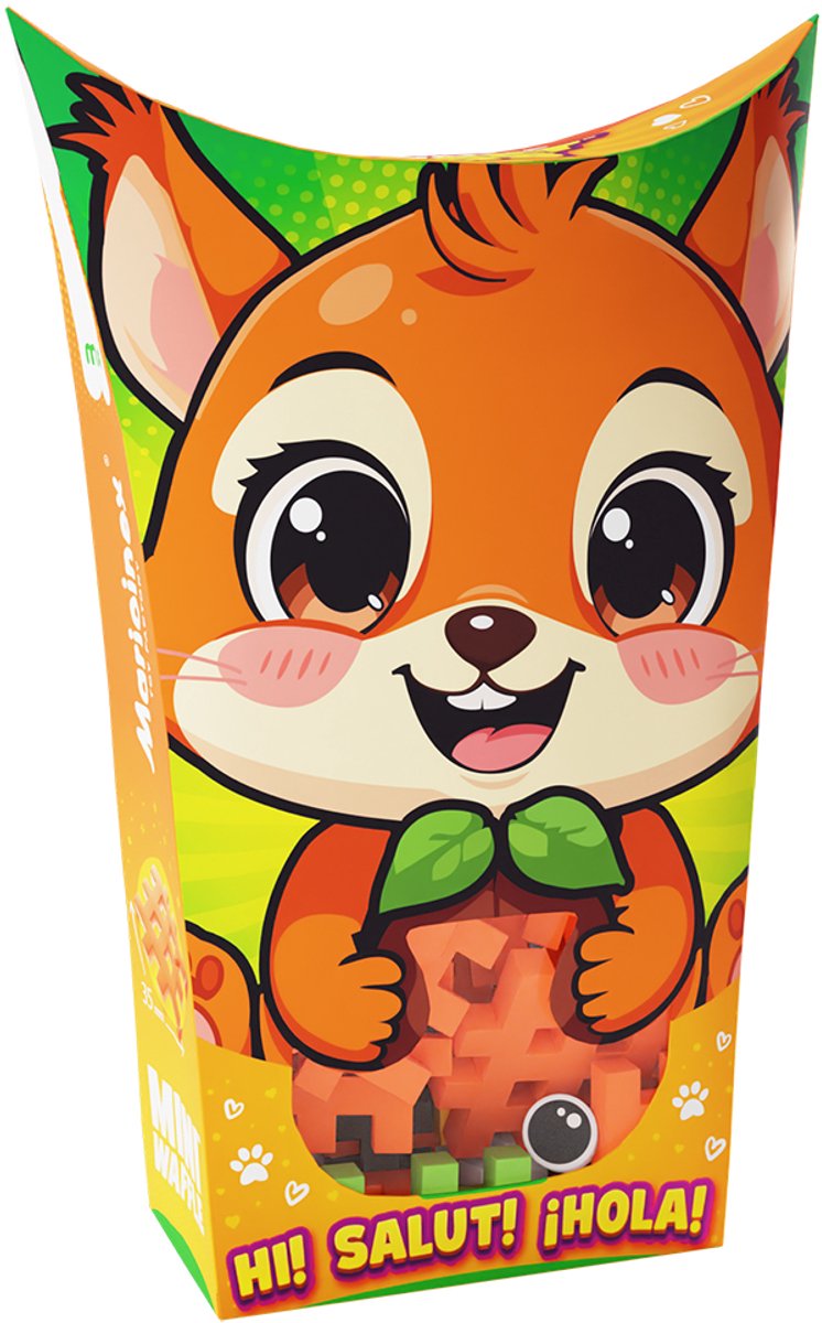 Mini wafel blokken pocket pets eekhoorn - Marioinex - vanaf 3 jaar