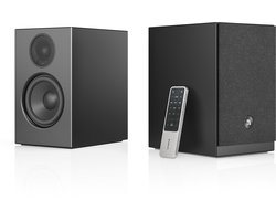 Audio Pro A28 W Smart Multiroom Actieve Boekenplank Luidsprekers - Audio Pro Multiroom (Linkplay) - Ruimtecorrectie - 2x75W Speakers - Zwart
