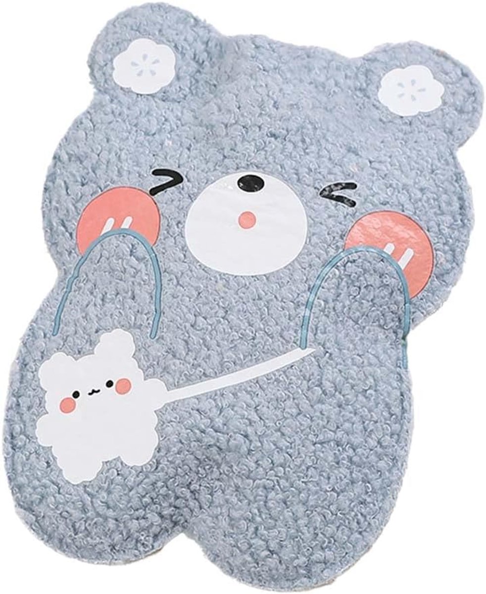Image of 1 stuk warmwaterkruik met gebreide hoes, kinderwarmwaterkruik, mini-warmwaterkruik voor pijnverlichting, kleine lekvrije warmwaterkruik met afneembare hoes voor vrouwen en kinderen