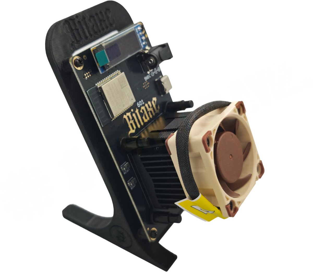Bitaxe 601 Gamma 100% Noiseless - Stille Variant - Inclusief Stand & EU Stekker - 1.2 TH/s - Bitcoin Mini Miner Kit - Versie 2025 - Zwart — cadeau in Cadeau-ideeën - foto 2