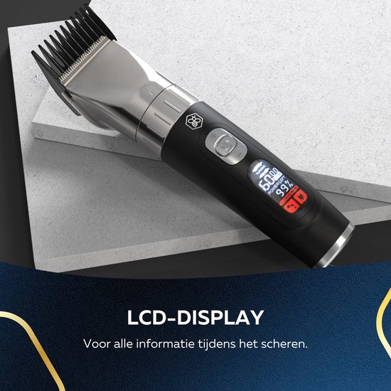 Professionele Draadloze Tondeuse - Beeperfect®- Tondeuse Mannen Hoofdhaar - Haartrimmer - Kapper Haar Machine - Haartondeuse - Trimmer Baard - Trimapparaat - Barber Hair Clipper - Kapper Trimmer