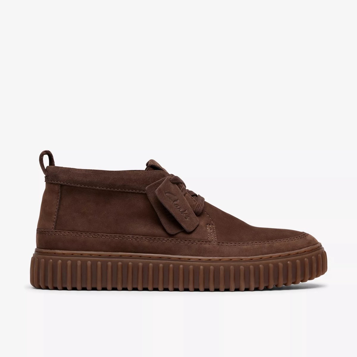 Clarks Shoes Torhill Lacehi Booties 1/2 Man Bruin
