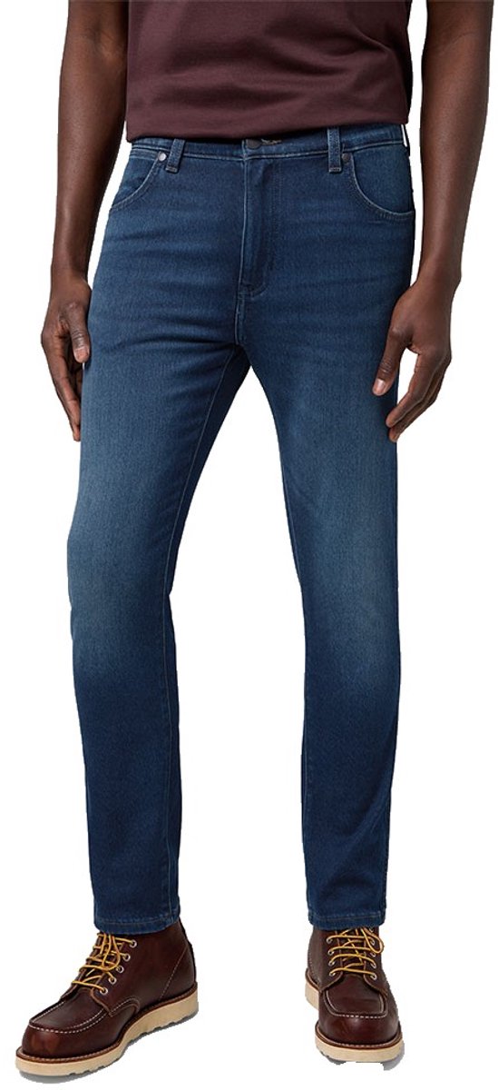 Wrangler Larston Heren Slim-fit Jeans Fog Blauw