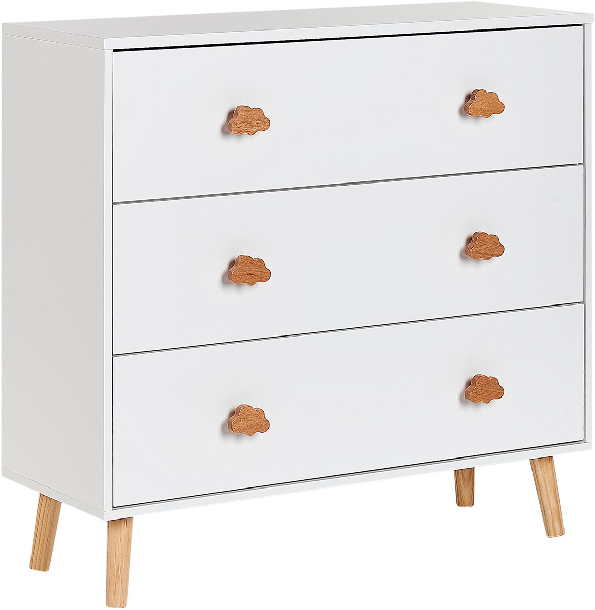 CLOUDY - Commode - Wit/Lichthout - MDF