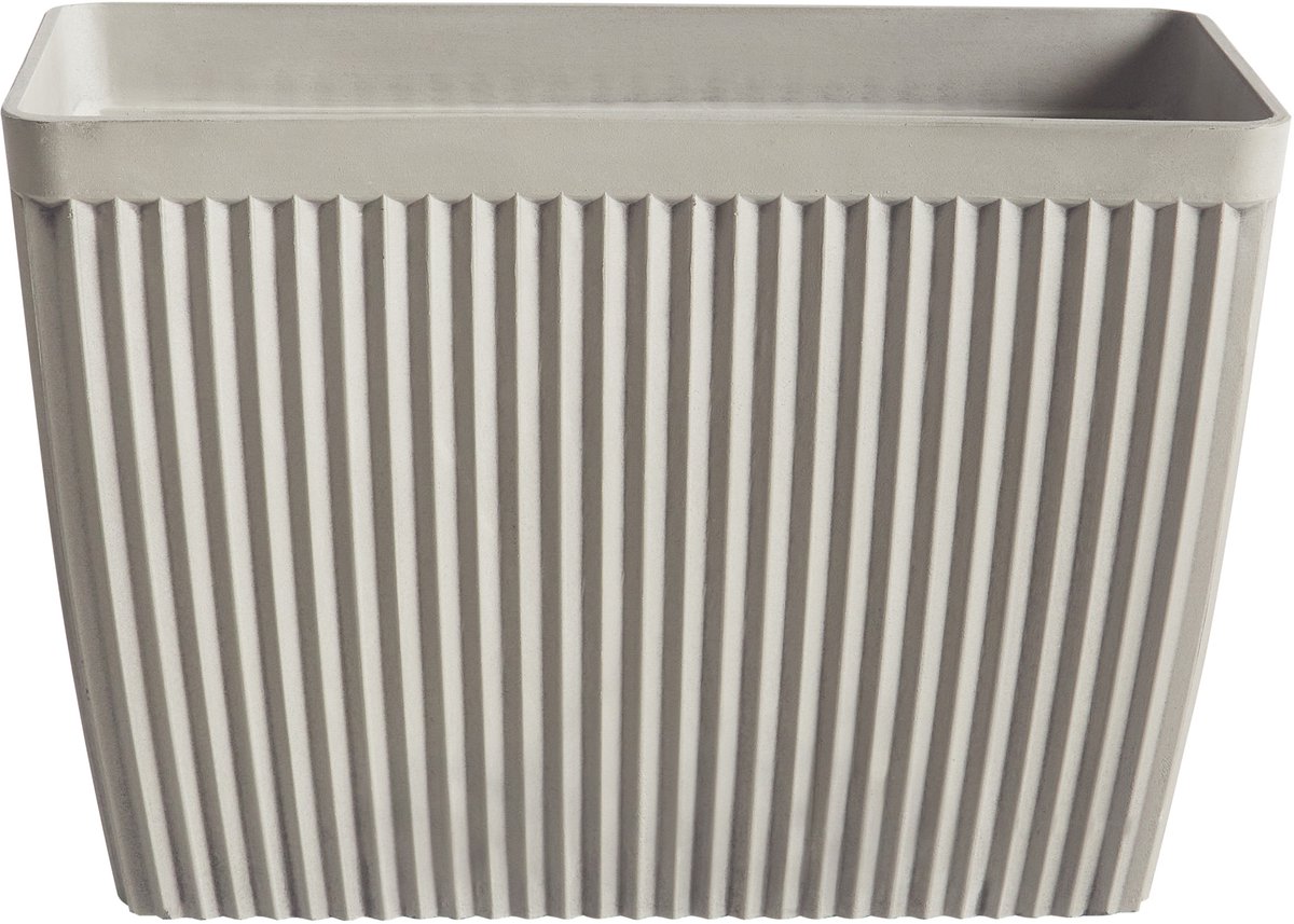 BELIANI SISAL - Bloempot - Beige - 58 x 28 cm - Steenmengsel