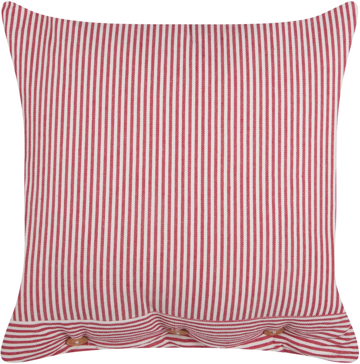 Beliani AALITA - Sierkussen - Rood/Wit - 45 x 45 cm - Katoen