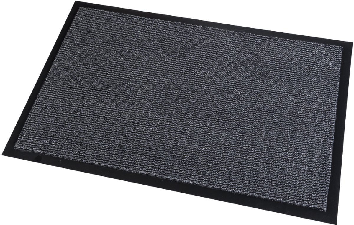 Vloermat voor tapijt, ft 90 x 150 cm, grijs, pak van 4 stuks