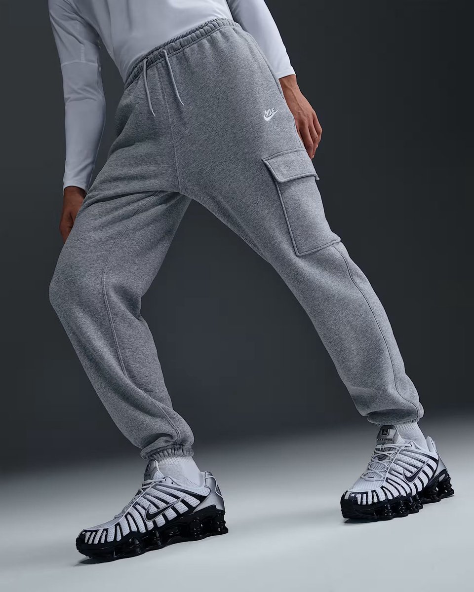 NIKE m nk club bb cargo pant Sport pantalon heren Grijs