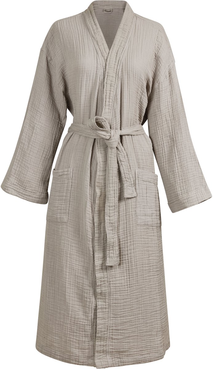 Gentle Embrace Bathrobe Badjas - Zand - L/XL