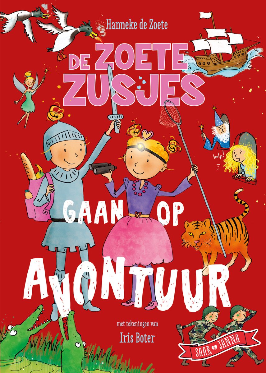 Omslag van De Zoete Zusjes - De Zoete Zusjes gaan op avontuur