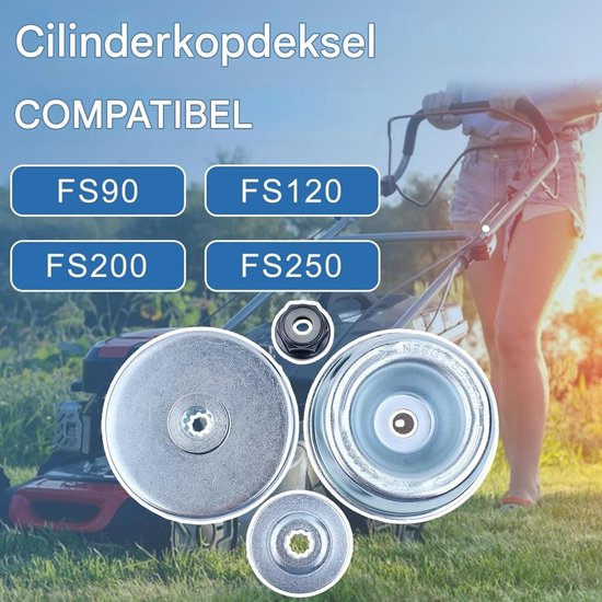 TOVBMUP 4-delige Grasmaaier Accessoireset - Laufteller Kit - Stoß Teller, Laufteller, Druckscheibe en Adaptermutter - Geschikt voor STIHL FS55 FS55R FS36 FS44 FS56 FS80 FS90 FS120 FS200 FS250 - Metaal van Tovbmup — afbeelding 5