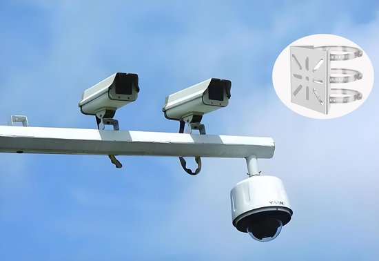 Verticale masthouder voor IP-camera's - Universeel voor CCTV-camera's van Merkloos — afbeelding 3