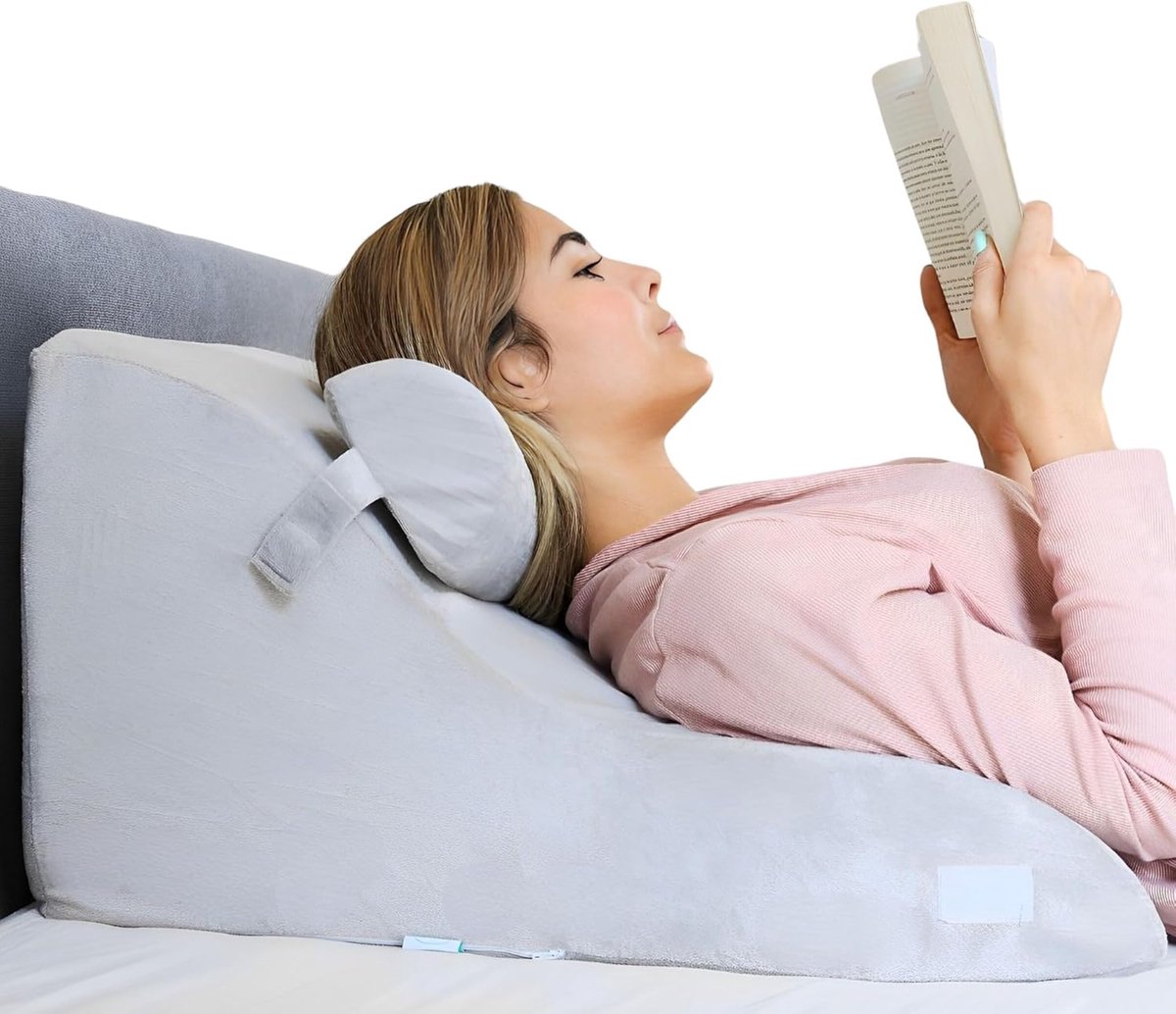 Ergonomisch Leeskussen voor Bed en Bank - Comfort en Ondersteuning voor Rug en Nek