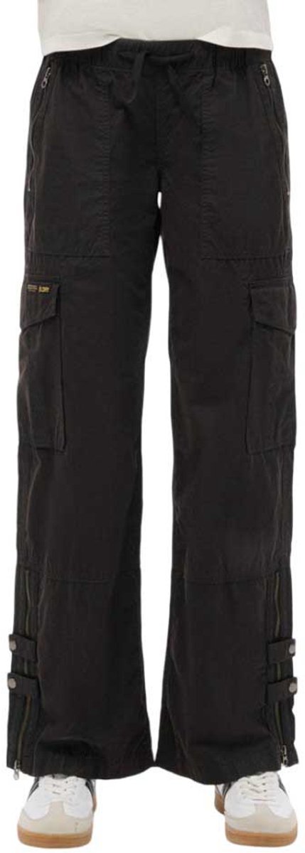 Superdry Vintagre Lr Elastic Cargobroek 32 Vrouw Zwart
