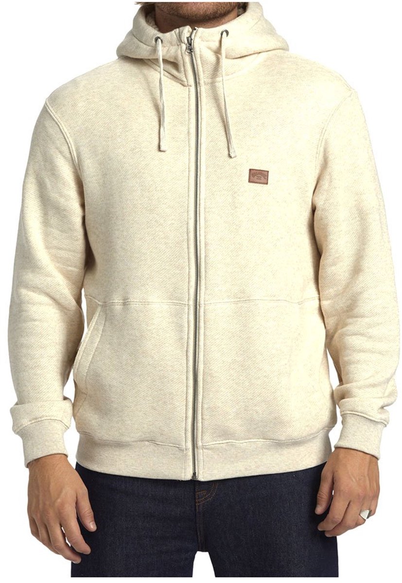 Billabong Hudson Sweatshirt Met Rits S Man Oatmeal Heather
