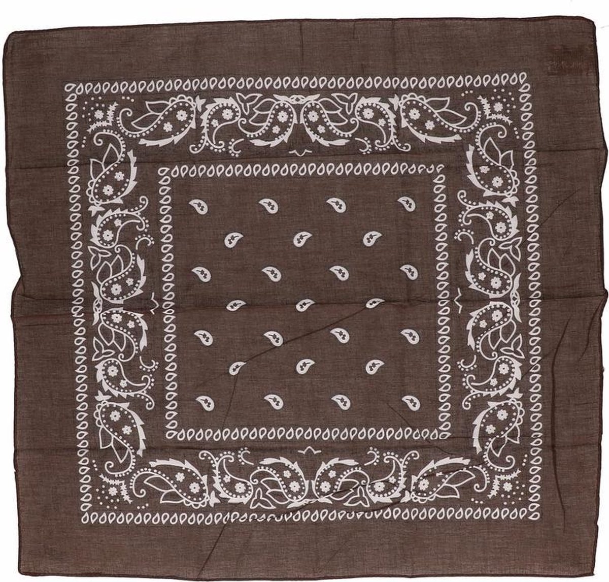 Goedkoopste Bruine boeren zakdoek 55 x 55 cm