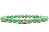 Beaddhism - Armband - Green Turquoise - Guru - 8 mm - 21 cm