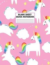 Blank Sheet Music Notebook