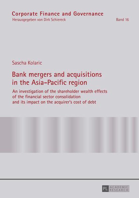 Corporate Finance and Governance 16 - Bank mergers and acqui ... - cover