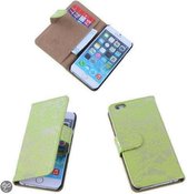 Lace Groen iPhone 6 Plus Book/Wallet Case/Cover Hoesje