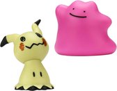 Pokémon Battle Speelfiguren - Mimikyu 5 cm & Ditto 5 cm