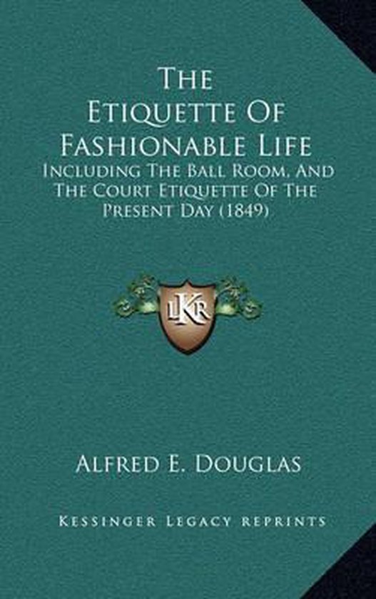 The Etiquette of Fashionable Life - cover