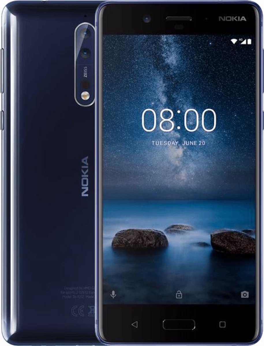 Nokia 8 - 64GB - Glossy Blauw