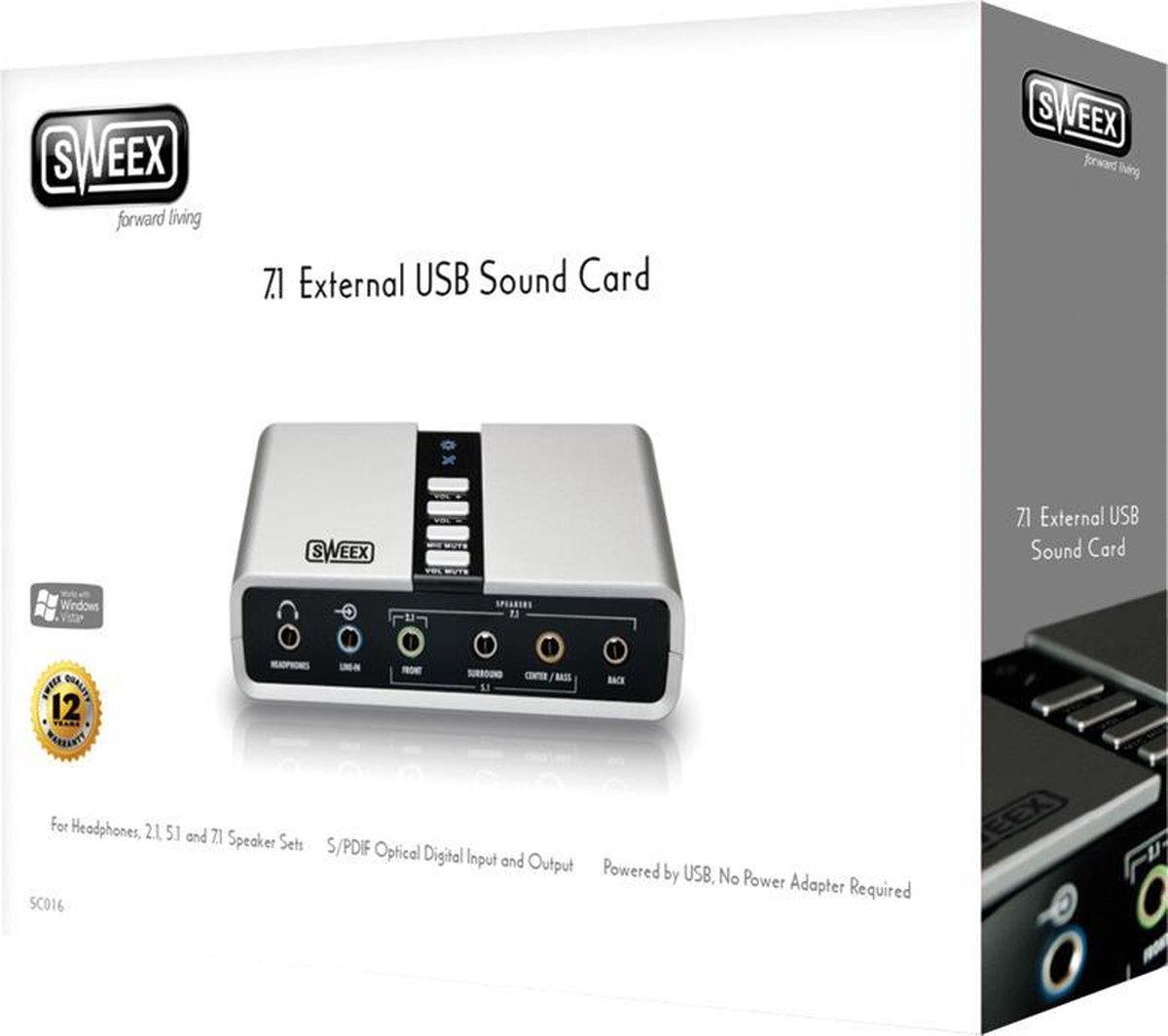 Sweex externe USB Geluidskaart | bol.com