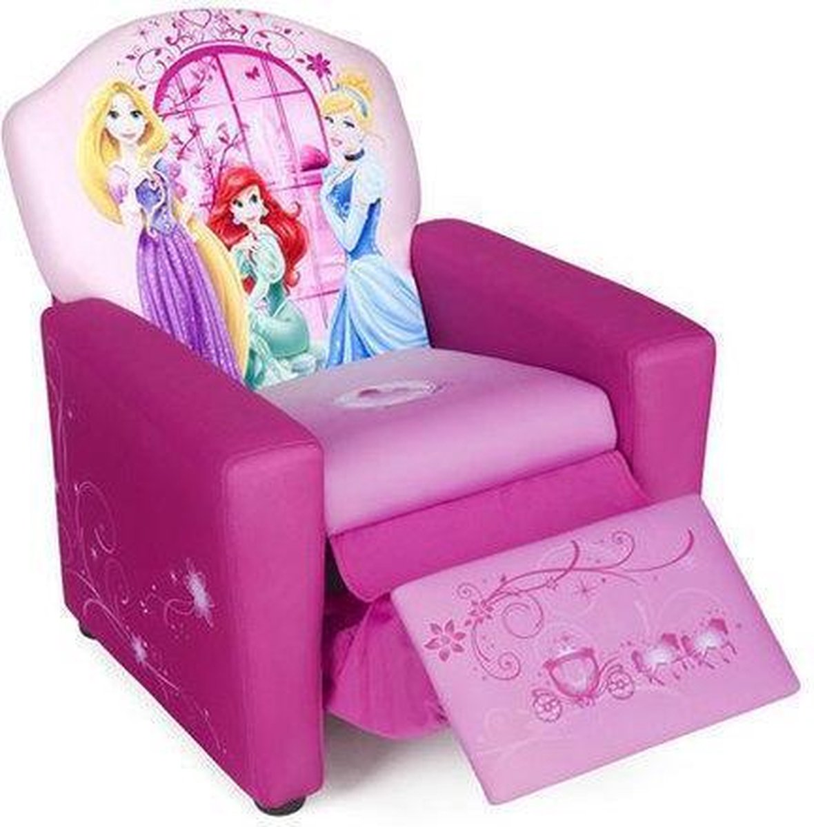 Voorzichtig Rond en rond in het geheim Luie stoel Princess met voetensteun | bol.com