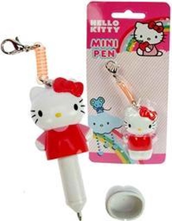 2 Hello Kitty sleutelhangers met balpen