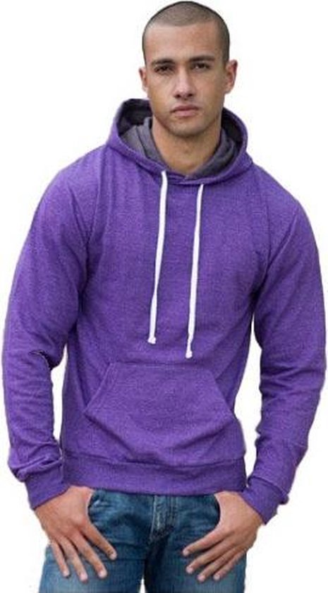Hooded sweater paars voor heren XL | bol.com