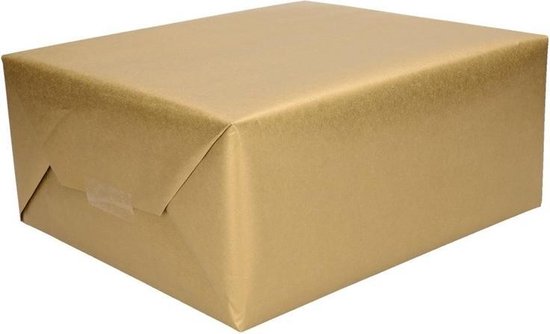 Cadeaupapier goud - 500 x 50 cm - kadopapier / inpakpapier