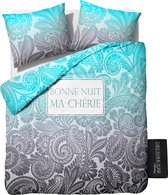 Dreamhouse Bedding Ma Cherie - Dekbedovertrekset - Lits-Jumeaux - 240x200/220 cm + 2 kussenslopen 60x70 cm - Blauw