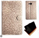 Samsung Galaxy Tab 3 T110 Diamond book cover case 7.0 Inch Goud Gold