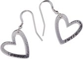 Cwtch hart zilveren oorbellen , online kopen zilveren oorbellen
