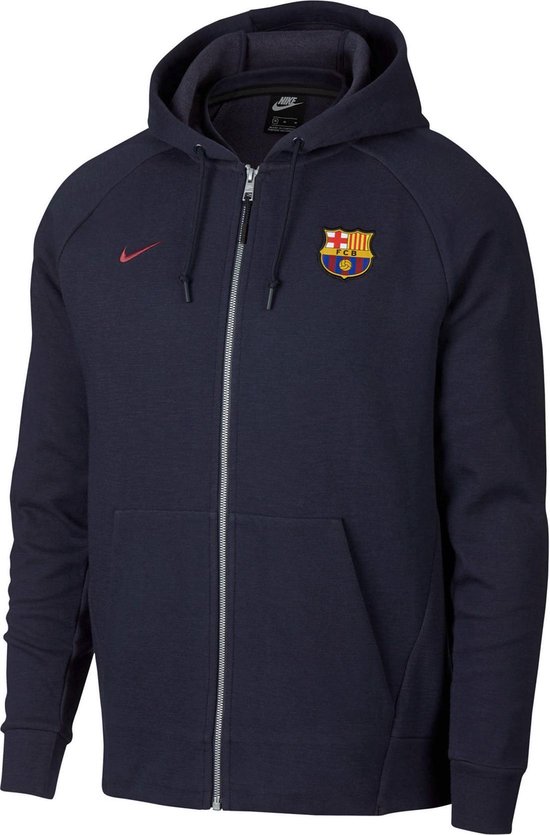 gras barrière Bonus Nike Sportswear Barcelona Hoodie Sweater Heren Sporttrui - Maat S - Mannen  - blauw/zwart | bol.com