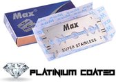 Max Superior Platinum scheermesjes - Double Edge Blade - 2 doosjes van 5 scheermesjes = 10 Stuks