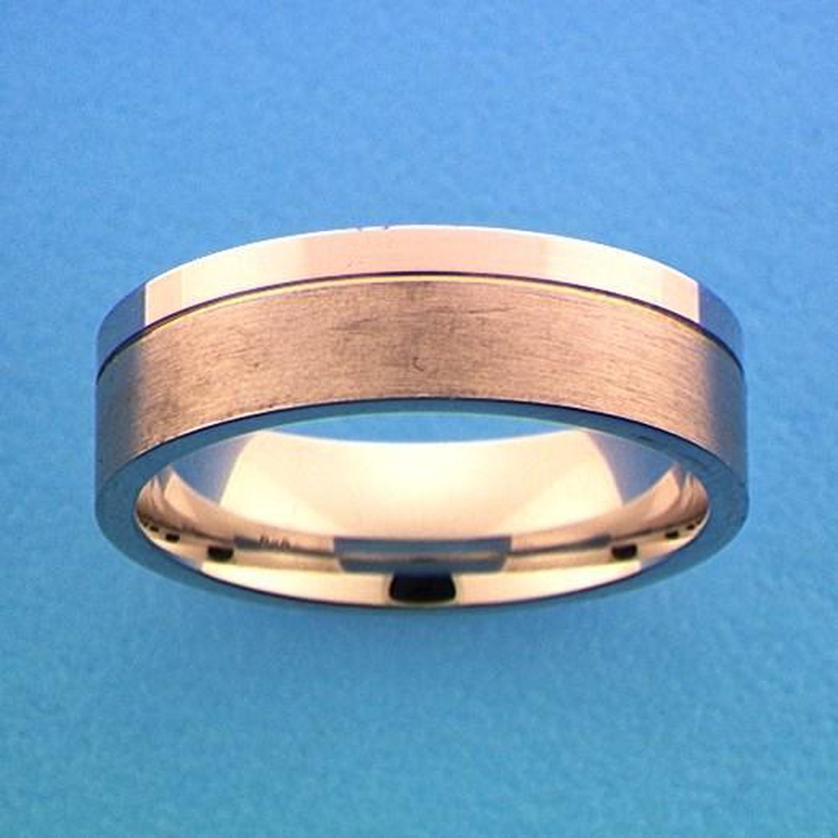 Gerhodineerd Zilver Ring A306 - 5 Mm Zonder Steen 1315724